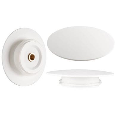 Matt White Stone Resin Bath Waste Cover