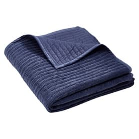 Velvet Pinsonic Throw Navy Blue