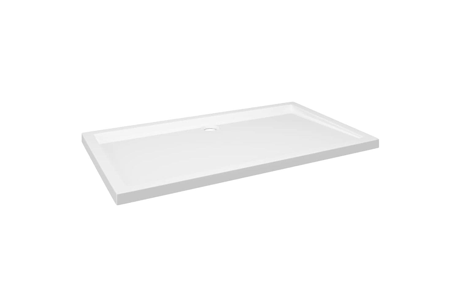 vidaXL 148905 Rectangular Abs Shower Base Tray White 70x120cm