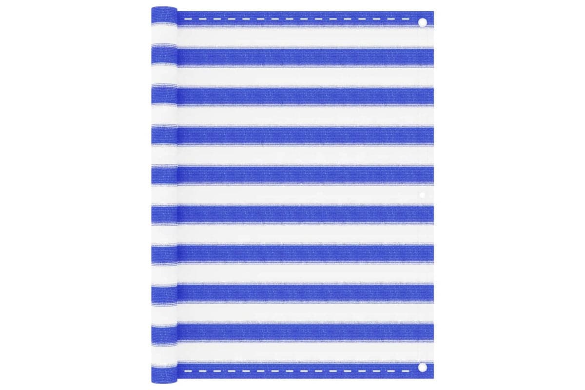 vidaXL 310894 Balcony Screen Blue And White 120x500cm Hdpe