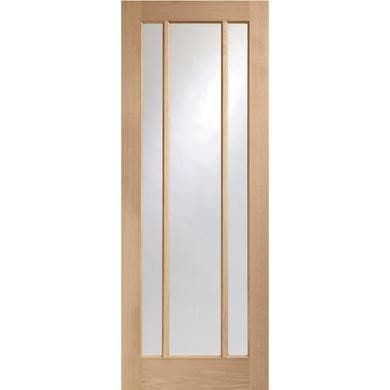 Internal Oak Glazed Door with Clear Glass - Pre-Finished - Worcester - XL Joinery