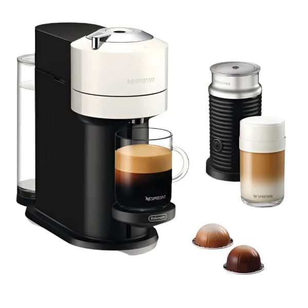 DeLonghi VertuoNext Nespresso Coffee Machine - White | ENV120.WAE
