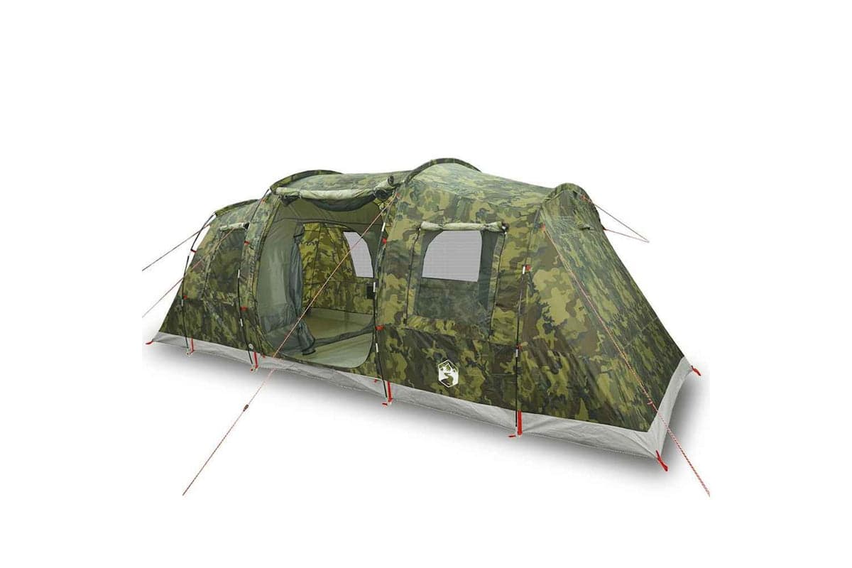 Vidaxl Camping Tent Tunnel 4-person Camouflage Waterproof