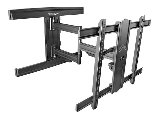 Startech TV Wall Mount for up to 80 inch (110lb) VESA Mount Displays, Low Profile Full Motion Universal TV Wall Mount Bracket, Heavy Duty Adjustable T