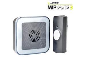 Lloytron 32 Melody Hearing Impaired Door Chime Kit | Black