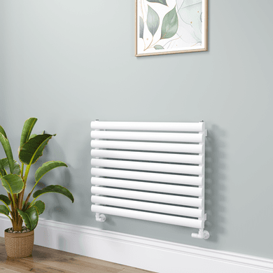Sorrento Linea White Oval Designer Radiator