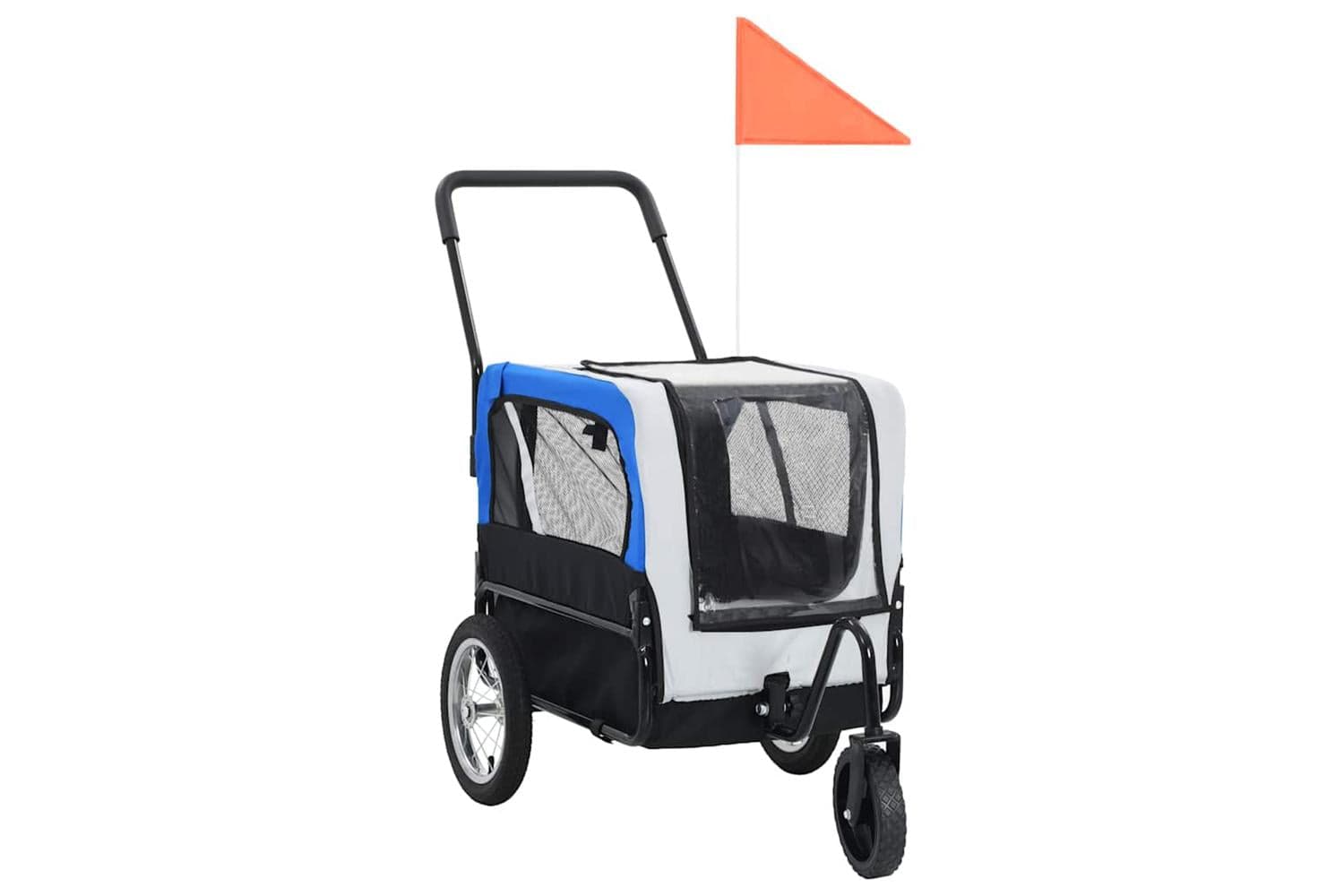 Vidaxl 2-in-1 Pet Bike Trailer & Jogging Stroller