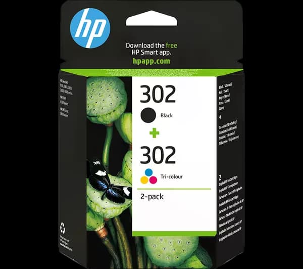 HP Combo 302 Original Tri-colour & Black Ink Cartridges - Multipack