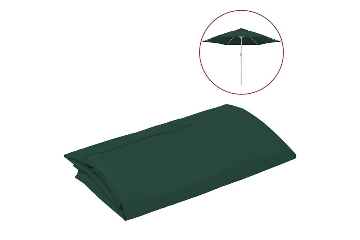 vidaXL 313794 Replacement Fabric For Outdoor Parasol Green 300cm