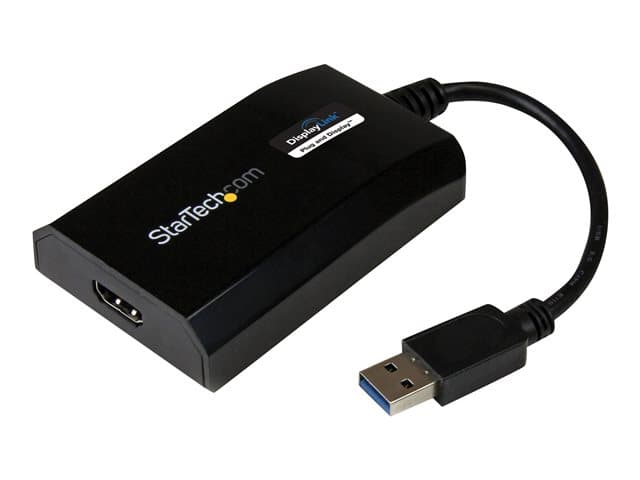 STARTECH.COM - Startech USB 3.0 to HDMI External Video Card Adapter - DisplayLink Certified - 1920x1200 - MultiMonitor Graphics Adapter - Supports Mac & Windows (USB32HDPRO) - adapter cable - HDMI / USB - 16 cm