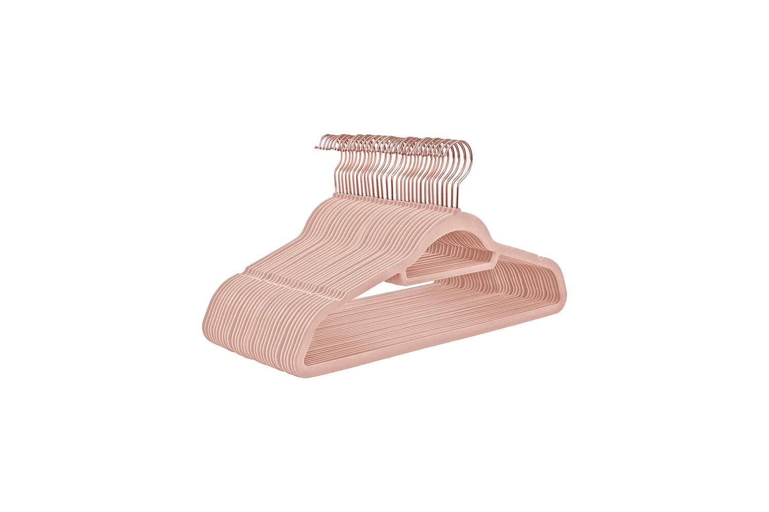 Songmics Velvet Clothes Hangers | Light Pink