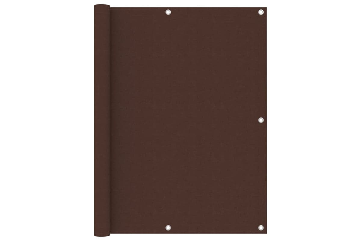 vidaXL 135079 Balcony Screen Brown 120x600cm Oxford Fabric