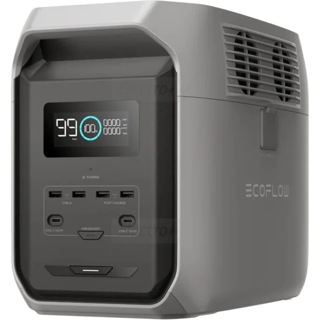 EcoFlow DELTA 3 1500Wh Expandable Portable Power Station | Silver