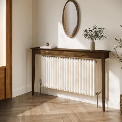 Large & Narrow Walnut Radiator Cover - 150cm - Noa