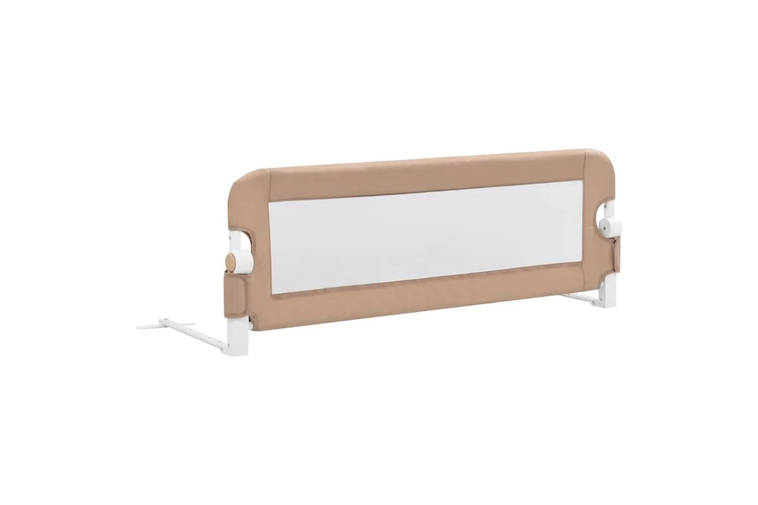 Vidaxl Toddler Safety Bed Rail Taupe 120x42 Cm Polyester