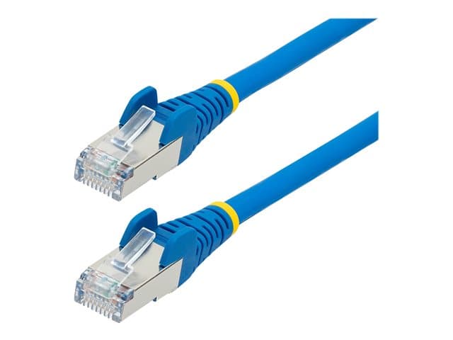 STARTECH.COM - Startech 50cm CAT6a Ethernet Cable - Blue - Low Smoke Zero Halogen (LSZH) - 10GbE 500MHz 100W PoE++ Snagless RJ-45 w/Strain Reliefs S/FTP Network Patch Cord - patch cable - 50 cm - blue