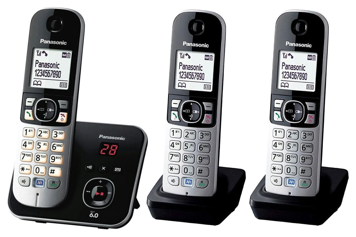 Panasonic TAP6823TRI Cordless Phone with Answering Machine | Trio