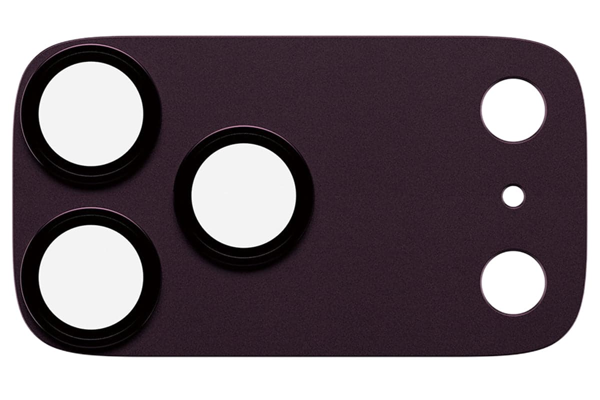 PanzerGlass iPhone 18 Pro Max Fender Camera Protector | Dark Cherry