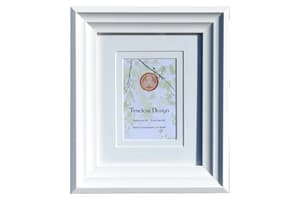 Timeless Art Deco 8x10" Photo Frame | White