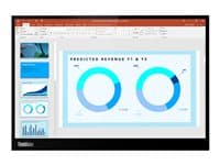 LENOVO - ThinkVision M14d - LED monitor - 14" - portable - 2240 x 1400 2.2K @ 60 Hz - IPS - 300 cd/m² - 1500:1 - 6 ms - 2xUSB-C - raven black
