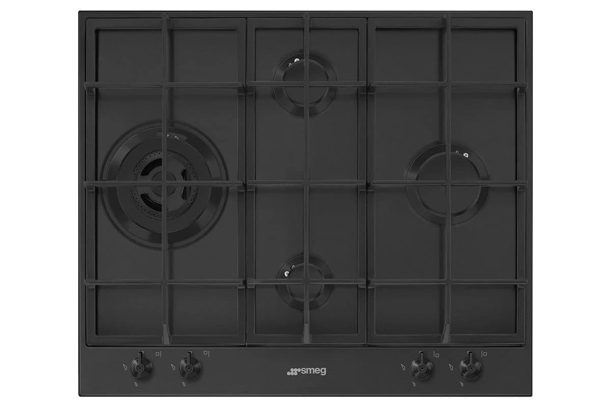 Smeg 60cm Built-in Gas Hob | PX364LMB | Matt Black