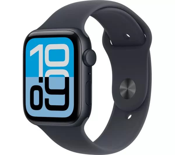 APPLE Watch SE 3 - 44 mm Midnight Aluminium Case with Midnight Sport Band, M/L