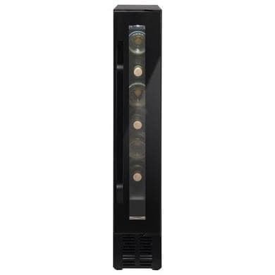 Refurbished electriQ eiQ15WINEBG Freestanding 7 Bottle Single Zone Under Counter Wine Cooler Black