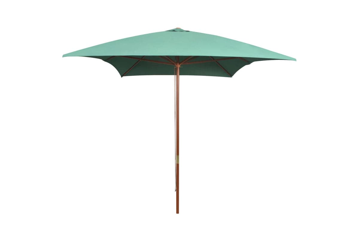 vidaXL 42959 Parasol 200x300cm Wooden Pole Green