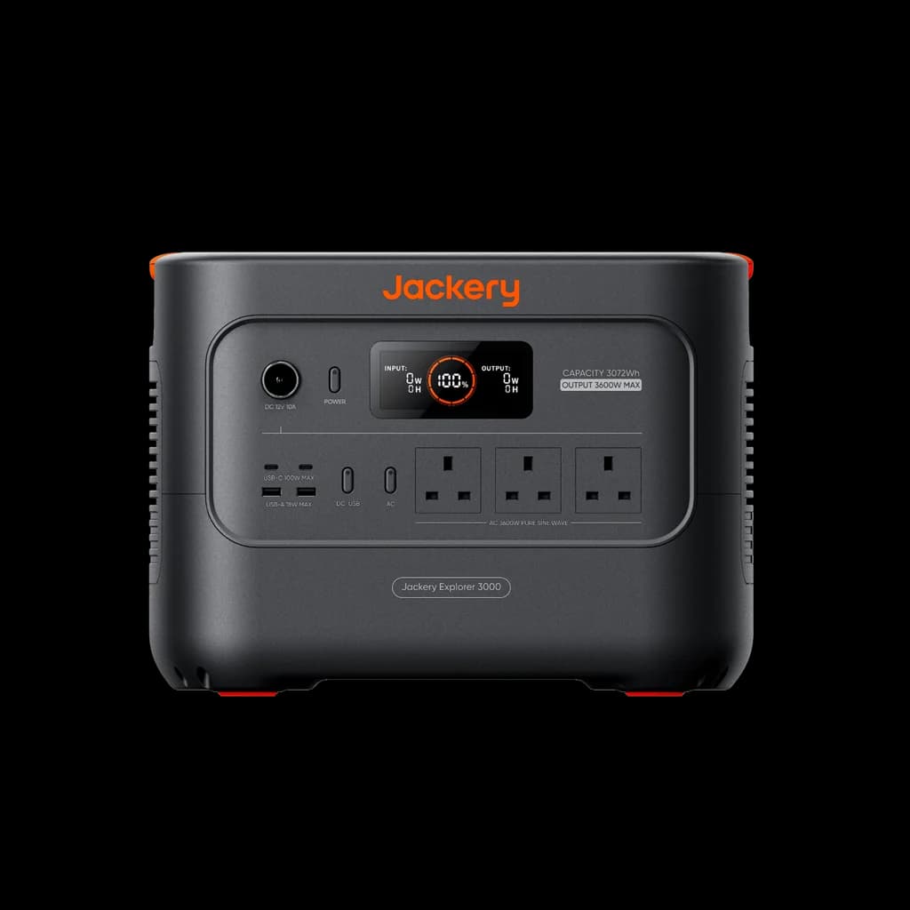 Jackery Explorer 3000 v2 Portable Power Station - Black & Orange | 263-21-0001-000329