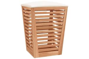 vidaXL 350352 Bathroom Stool 40.5x40.5x56cm Solid Wood Walnut