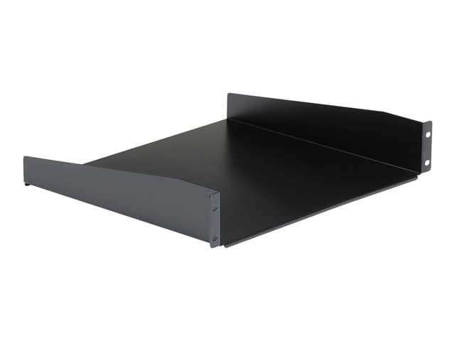 STARTECH.COM - Startech 2U Fixed Server Rack Mount Shelf, 16in Deep Steel Universal Cantilever Tray for 19" AV/Data/Network Equipment Rack with Cage Nuts & Screws, 44lbs Weight Capacity, 60" Deep - 2U Network Rack Shelf (CABSHELF) - rack shelf
