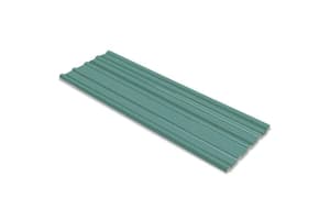 vidaXL 42984 Roof Panels 12 Pcs Galvanised Steel | Green