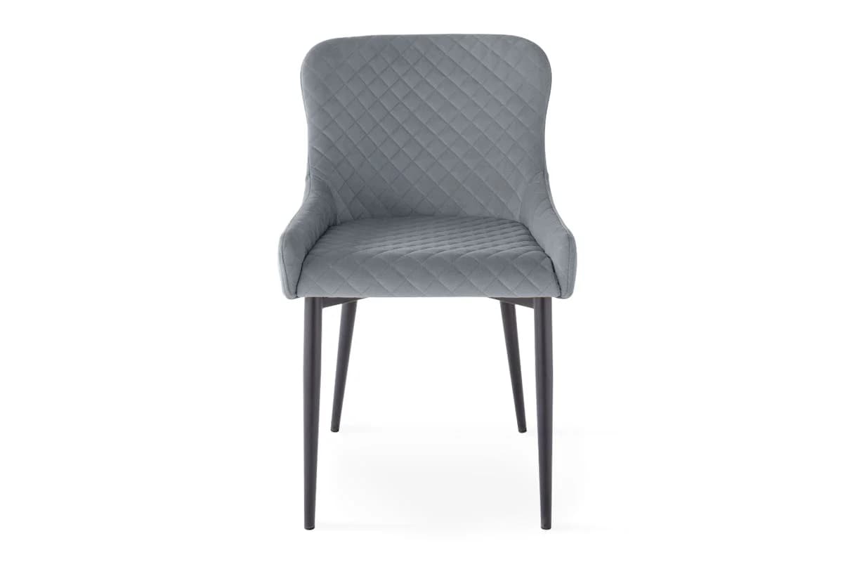Saxon Dining Chair | Velvet | Grey