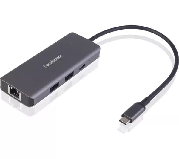 SANDSTROM S6IN1LA26 6-port USB Type-C Connection Hub
