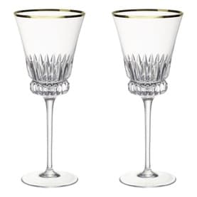 Grand Royal Gold Red Wine Goblet, Set of Two