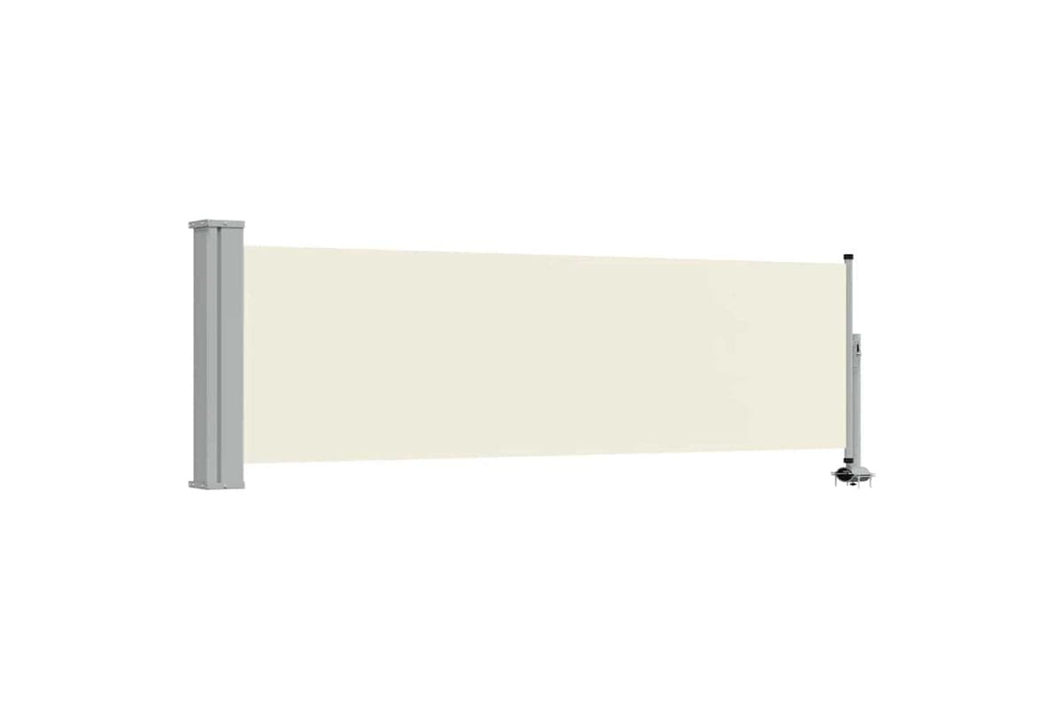 vidaXL 48359 Patio Retractable Side Awning 80x300cm Cream