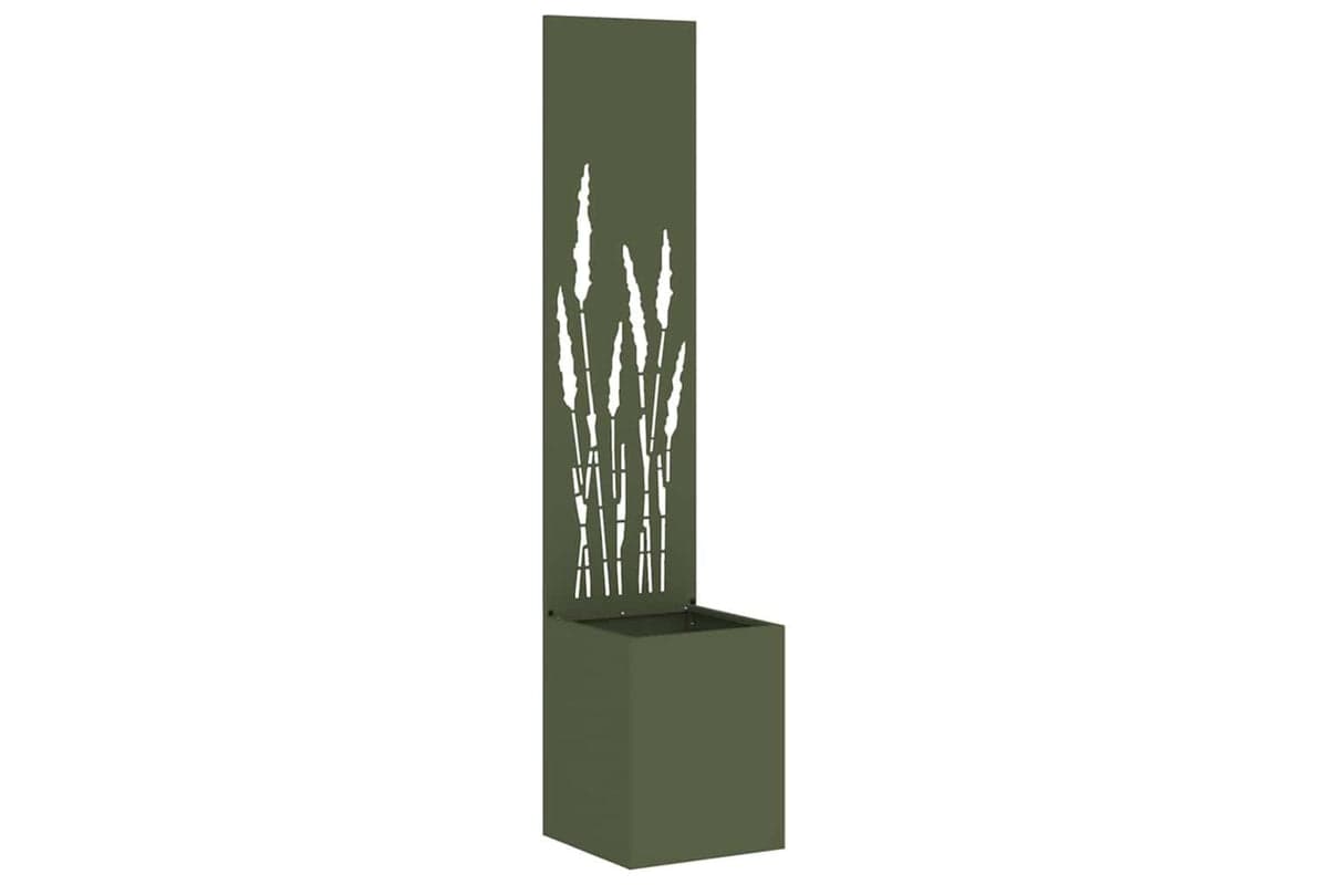 Garden Privacy Screen Olive Green 32 X 140 Cm Cold-rolled Steel