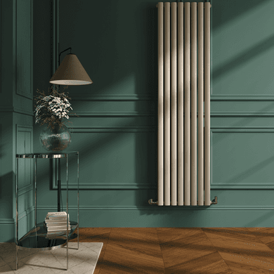 Sorrento Cleopatra Vertical Oval Designer Radiator 1800x472mm Single Panel 3373 BTU