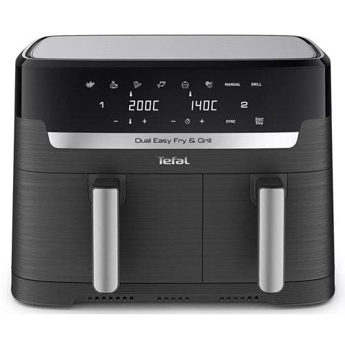 TEFAL Easy Fry Dual Drawer Air Fryer (asymmetric Dr...