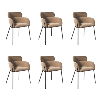 Isla Curved Velvet Dining Chair