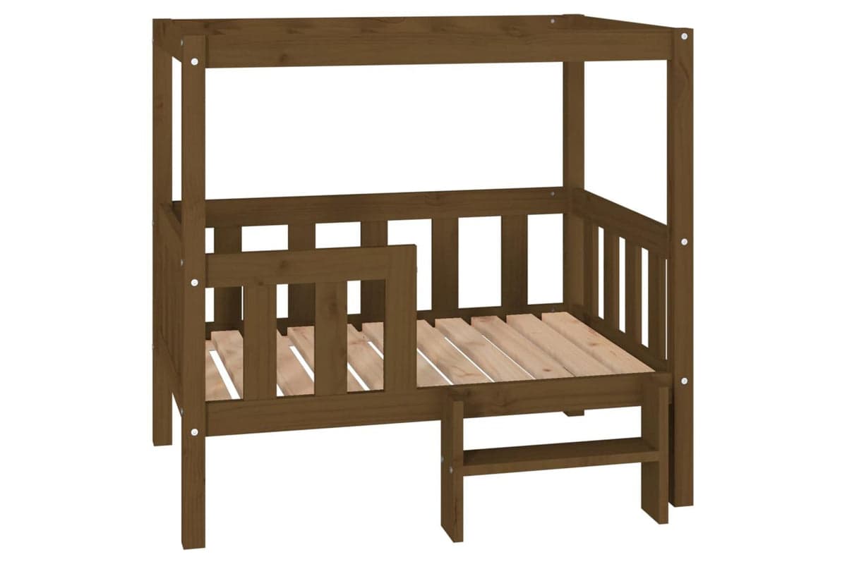 Dog Bed Honey Brown 955x735x90cm Solid Wood Pine
