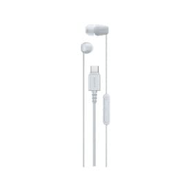 USB C Wired Earbuds White