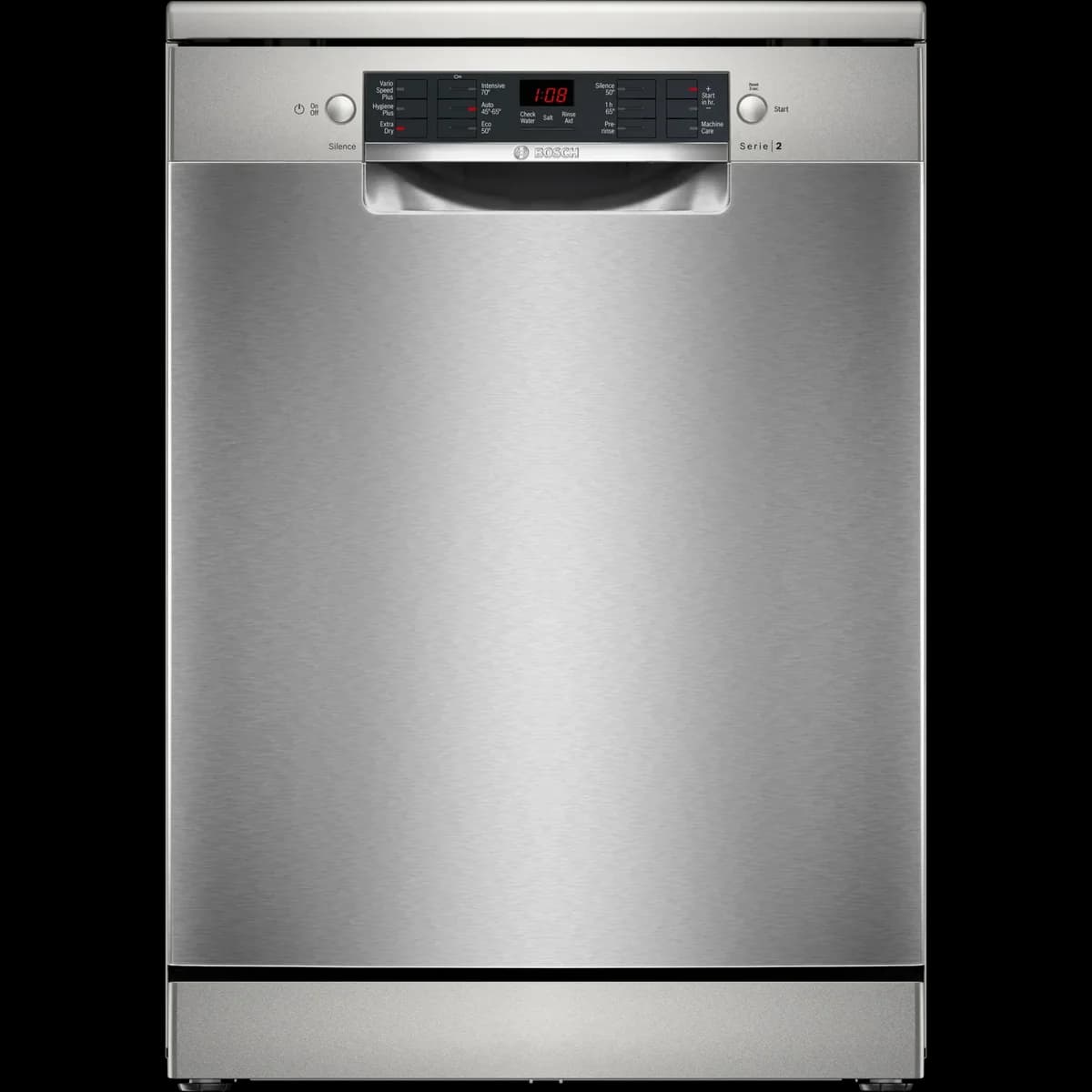 Bosch Series 2 dishwasher 60cm - Brushed steel | SMS26AI08G