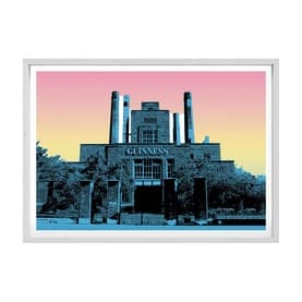 Dawn Dusk Guinness Small Framed Print