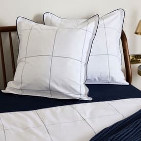 Foxford Navy Windowpane