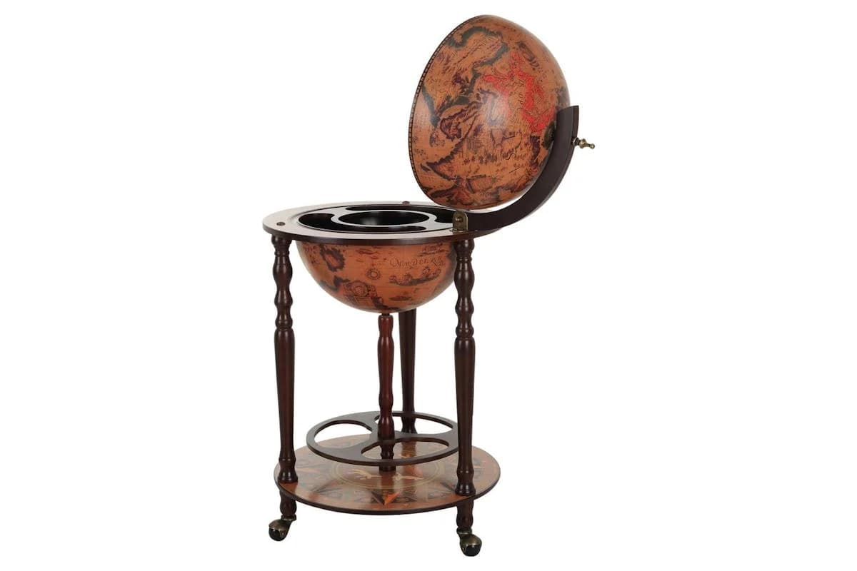 Homcom Globetrotter Mini Trolley Bar Cabinet