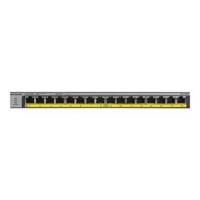 Netgear GS116LP 16-Port x 10/100/1000 PoE+ DC Power Rack Mountable Network Switch