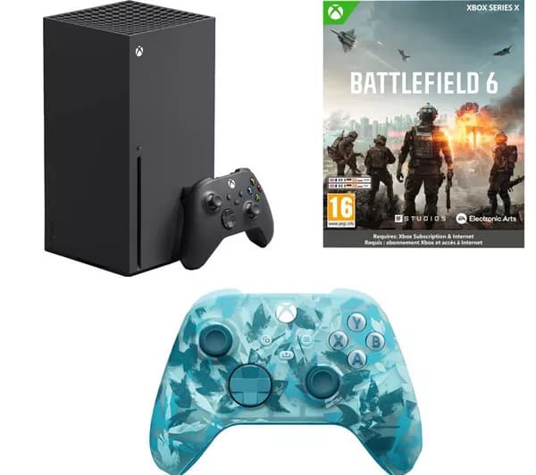MICROSOFT Xbox Series X (1 TB), Battlefield 6 & Wireless Controller (Ice Breaker Special Edition) Bundle