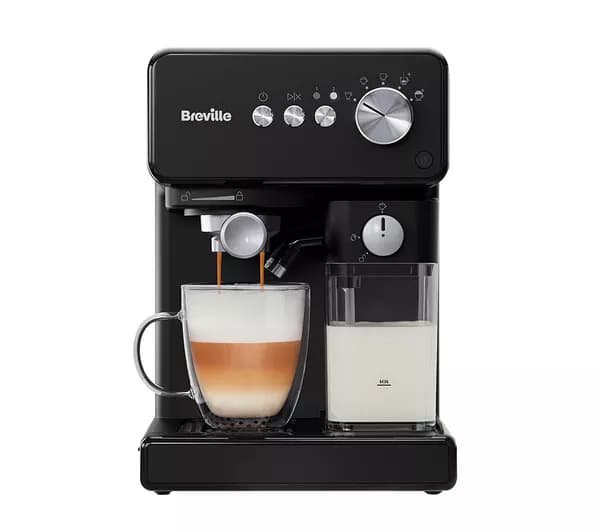 BREVILLE Prima Latte VCF183 Coffee Machine - Black