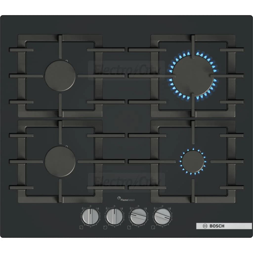 Bosch Series 6 4 Zone 60cm Gas Hob | Black